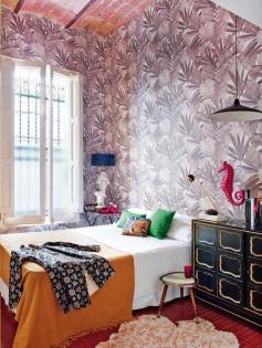 
                        
                            Barcelona bedroom,  wallpaper inspiration
                        
                    