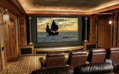 A #mancave is not complete without 3D entertainment. Get your home theater equip with leather recliners, built-in cup holders and ash trays for your buddies.