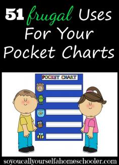 
                        
                            51 Uses For Your Pocket Chart :: Come see this extensive list of ways to maximize your pocket charts for preschool through high school. :: SoYouCallYourself...
                        
                    