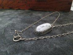 
                        
                            Sterling and Howlite Necklace by Azoho on Etsy
                        
                    