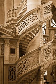 Spiral Staircase, Saint Etienne-du-Mont - Paris, France