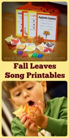 Fall Leaves Song Printables