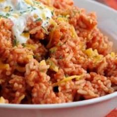 Taco rice!  This is the dish that helped me land my husband :)  Serve alongside some fajitas or tacos.