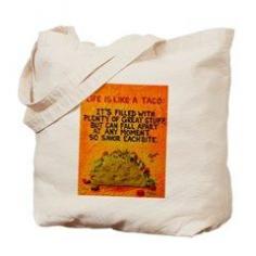 Taco Quote Tote Bag > KOPLERARTS #37 > KOPLERARTS ~ Here's a nice bag to carry your STUFF !