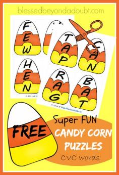 
                        
                            FREE candy corn puzzles that helps reinforce CVC words!
                        
                    