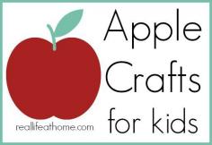 fun apple crafts for kids (for a variety of ages)