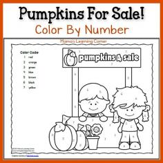 
                        
                            Download a free color by number printable with a fun pumpkin theme!
                        
                    