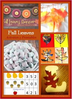 Fall Leaves Activities and Printables Enjoy learning about leaves and fall with this round up. I actually can't wait to try black glue!!