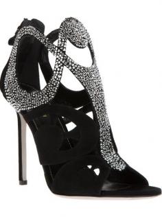 SERGIO ROSSI - embellished stiletto sandals #farfetch