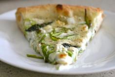 Shaved Asparagus Pizza | Annie's Eats  So delicious.
