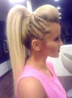 Loveeeee this hairstyle, I've done this, its quick, unique and very easy to do. Only took me about 10 min