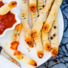 Creepy Witch Fingers Breadsticks