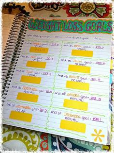 
                        
                            My weight loss goals on my Erin Condren Life Planner!
                        
                    