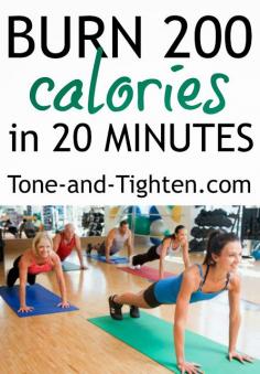 
                        
                            Great 20 Minute At-Home workout that burns at least 200 calories!
                        
                    