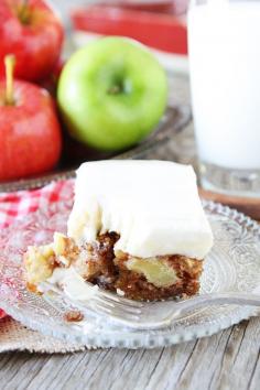 
                        
                            Apple Cake with Cream Cheese Frosting Recipe on twopeasandtheirpo... Love this easy apple cake! It is the perfect fall dessert! #apple #cake
                        
                    