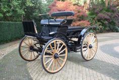 
                        
                            1907 Victor High Wheel Electric Runabout - The Victor Automobile Mfg Co. of St. Louis, MO. made cars from 1907-1911. 7 diferent models were sold ranging from $450 - $800. While most cars were sold w/ a 2-cyl., 14-16hp water-cooled engine this car may have been experimental as it retains its original electric powered motor.
                        
                    