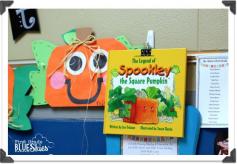 First Grade Blue Skies: Spookley the Square Pumpkin Craft {and Spiders Close Read}