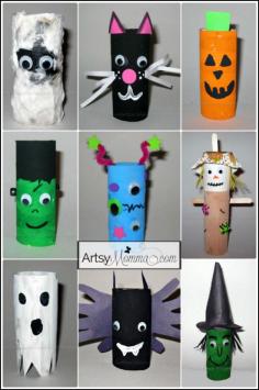 
                        
                            Toilet Paper Tube Halloween Character Crafts (cardboard tube crafts)
                        
                    