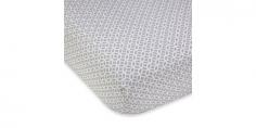 Wendy Bellissimo™ Mix & Match Geometric Fitted Crib Sheet in Grey/White