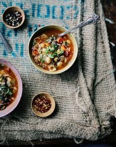 
                        
                            Rustic Vegetable Chickpea Soup
                        
                    