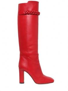 VALENTINO - 100MM T.B.C LEATHER BOOTS