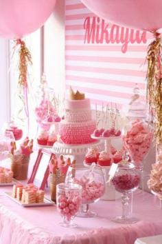 
                        
                            Pink and gold party ideas via Kara's Party Ideas.
                        
                    