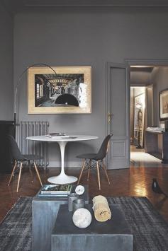 Tulip table + Eames