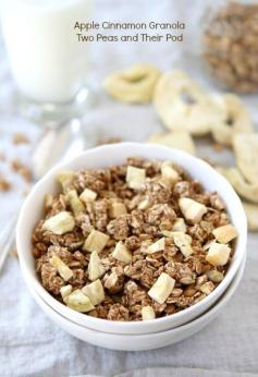 
                        
                            Apple Cinnamon Granola from www.twopeasandthe... Love this easy and healthy granola!
                        
                    