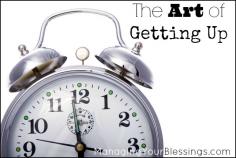 
                        
                            The Art of Getting Up :: LaToya shares some tips for moms who are trying to get up earlier in the morning. :: ManagingYourBless...
                        
                    