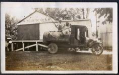 Model T Ford Forum: Old Photo - Sinclair Oil Truck Filling Up