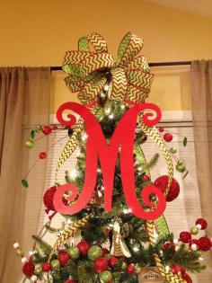 
                        
                            Christmas Tree Letter and Bow; I'm totally going to start gathering things for Christmas in like July this year to be super prepared!! lol
                        
                    