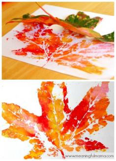 
                        
                            Leaf Prints - Fall Craft for Kids
                        
                    
