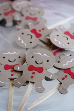 Gingerbread Man Christmas Themed Happy by Foolishworkerbee on Etsy