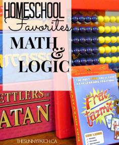 I love adding math & logic games to our day. It's so much more fun to do math drill with a fun game than a worksheet! Check out this awesome list of resources!