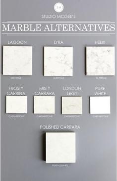 Studio McGee's top marble alternatives.