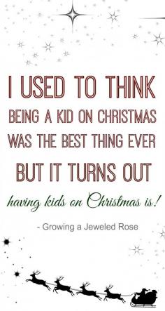 
                        
                            This is so true- nothing like being a parent on Christmas!
                        
                    