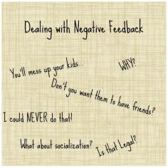 Dealing with Negative Feedback