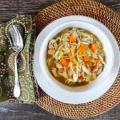 Lemony Chicken Orzo Soup