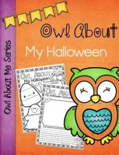 
                        
                            "Owl" About My Halloween Poster.  Students will love sharing about themselves and their Halloween plans and memories.  Use prior to Halloween or as a Halloween Day activity.  Also makes a colorful display when colored.  $
                        
                    