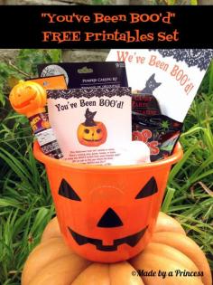 You've Been BOO'd Bucket with FREE Printables {Made by a Princess} #boo #boobucket #booyourneighbors