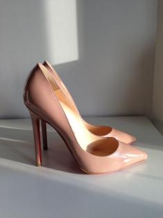 Nude Louboutins  #shoes #heels #pumps #christianlouboutin #fashion #style #womenswear