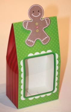 10 Gingerbread men Christmas Treat Box Holiday by LuxePartySupply