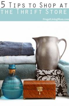 Shopping at thrift stores can be great fun.  Learn some pro tips! #money #savemoney