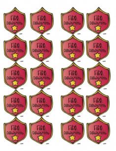 I made this sheet of Fire Badges using Avery labels 8163.  I thought teachers might like to use template.      Posted by Gwyn at 5:16 PM   Email This   BlogThis!   Share to Twitter   Share to Facebook     Labels: Fire Safety   0 comments:   Post a Comment    Links to this post  Create a Link   Newer Post Older Post Home Blog