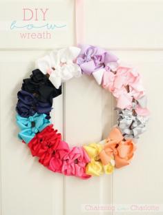 
                    
                        Charming in Charlotte: DIY Bow Wreath AKA Super Easy Baby Shower Gift!
                    
                