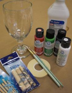 
                    
                        How to paint glass...I've painted wine glasses before, but these tips make it even easier!
                    
                