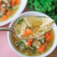 
                    
                        chicken and veggie soup
                    
                