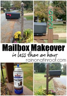 
                        
                            We so often forget our mailboxes! Does yours need a little refresh? Here's a way to make it look new again in under an hour! via RainonaTinRoof.com
                        
                    