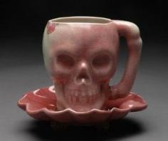 
                        
                            Skulls: Pink #Skull Teacup and Saucer.
                        
                    