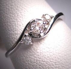 
                    
                        Vintage Diamond Wedding Ring Band 14K White Gold Engagement Anniversary. $695.00, via Etsy. It's like my promise ring ♥
                    
                